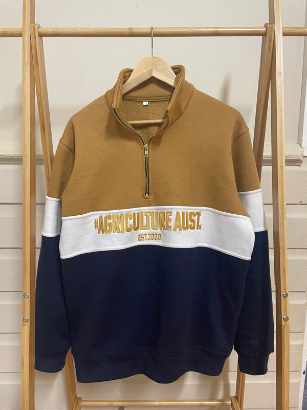 Half Zip Cotton Fleece Jumper