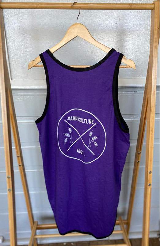 Purple shearer singlet